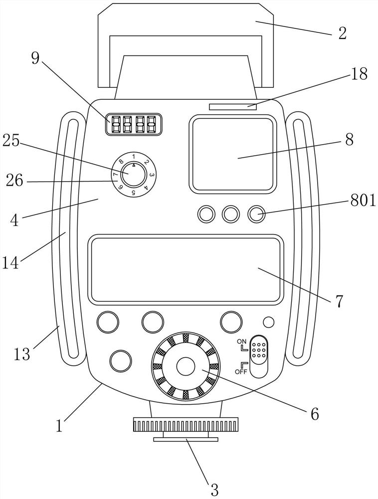 Camera flash lamp device for propaganda camera shooting