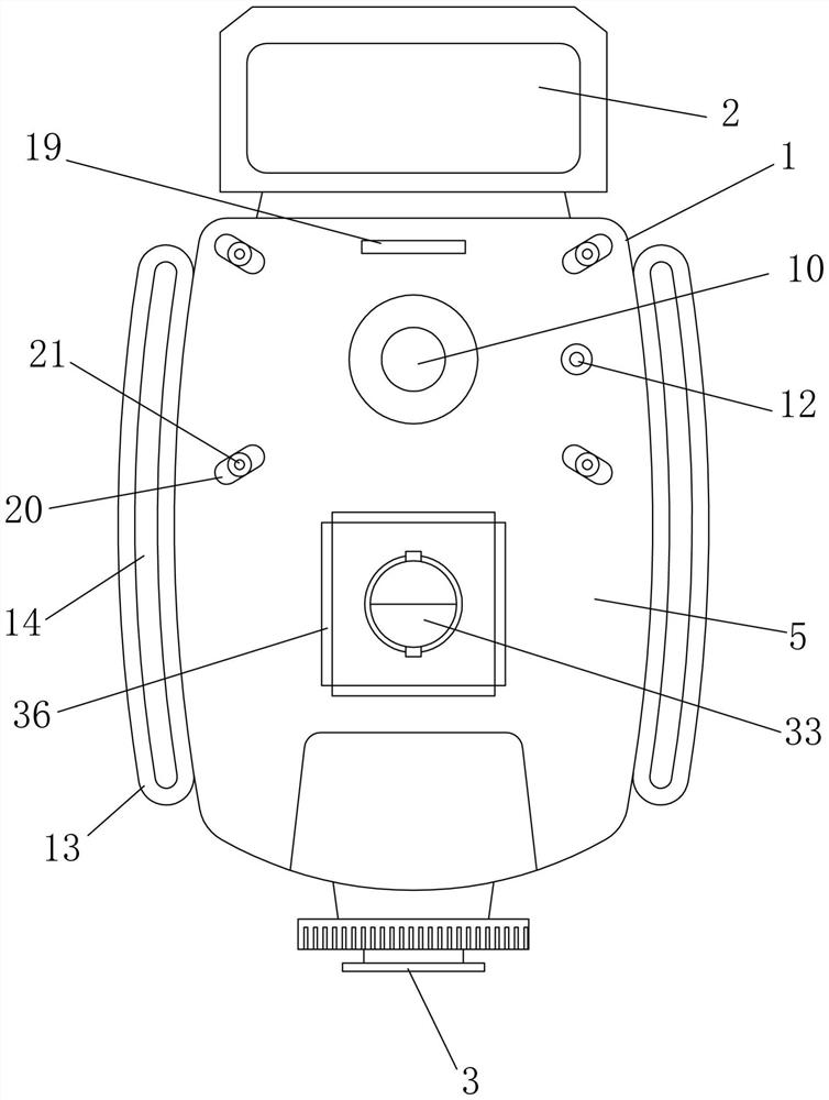 Camera flash lamp device for propaganda camera shooting