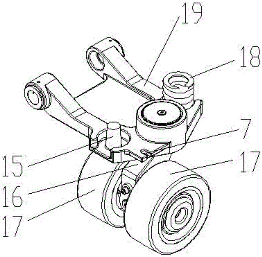 Warp board type driving wheel and balancing wheel mechanism