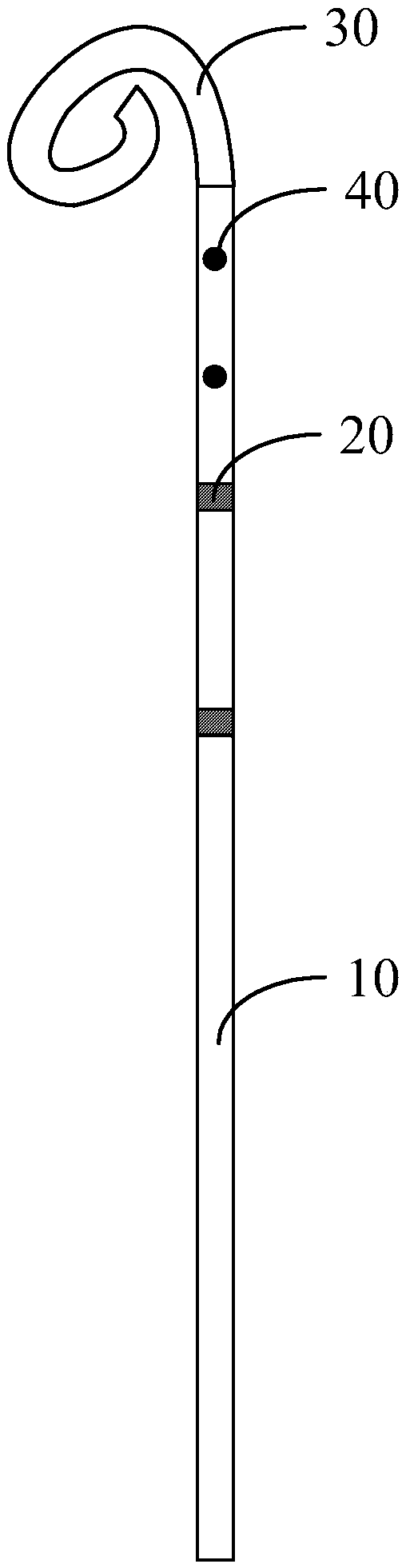 Angiography catheter and size measuring method