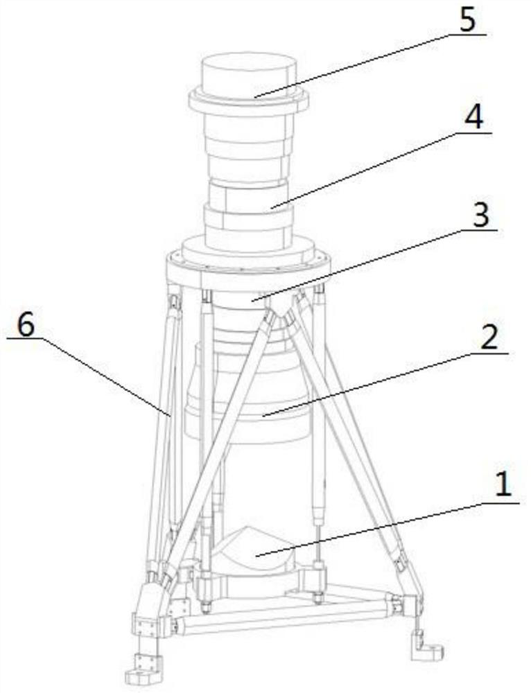 An optical photographic astrometric telescope system with three points and a single focal plane