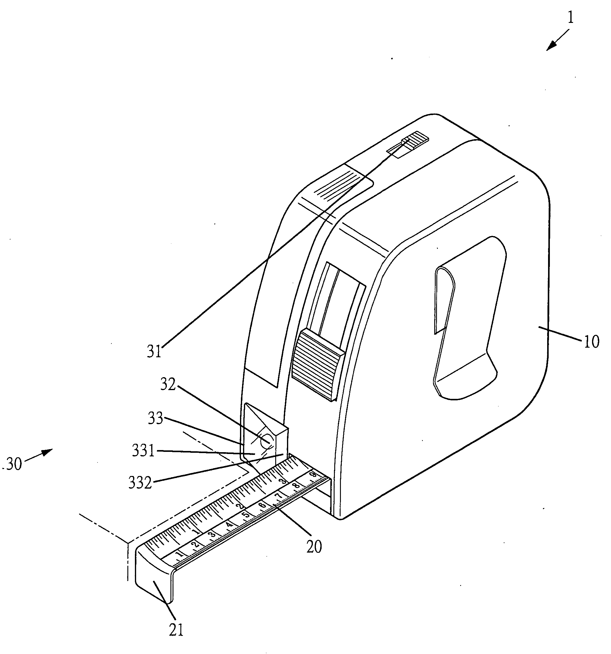 Measuring tape device with illumination function