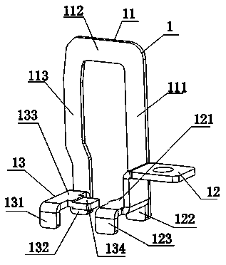 Movable static contact structure of small current moulded case circuit breaker with current limiting device