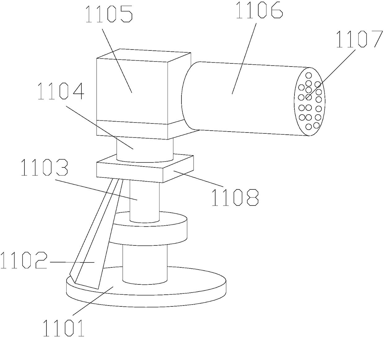 Dry tooth type power box garden energy-saving water spraying device