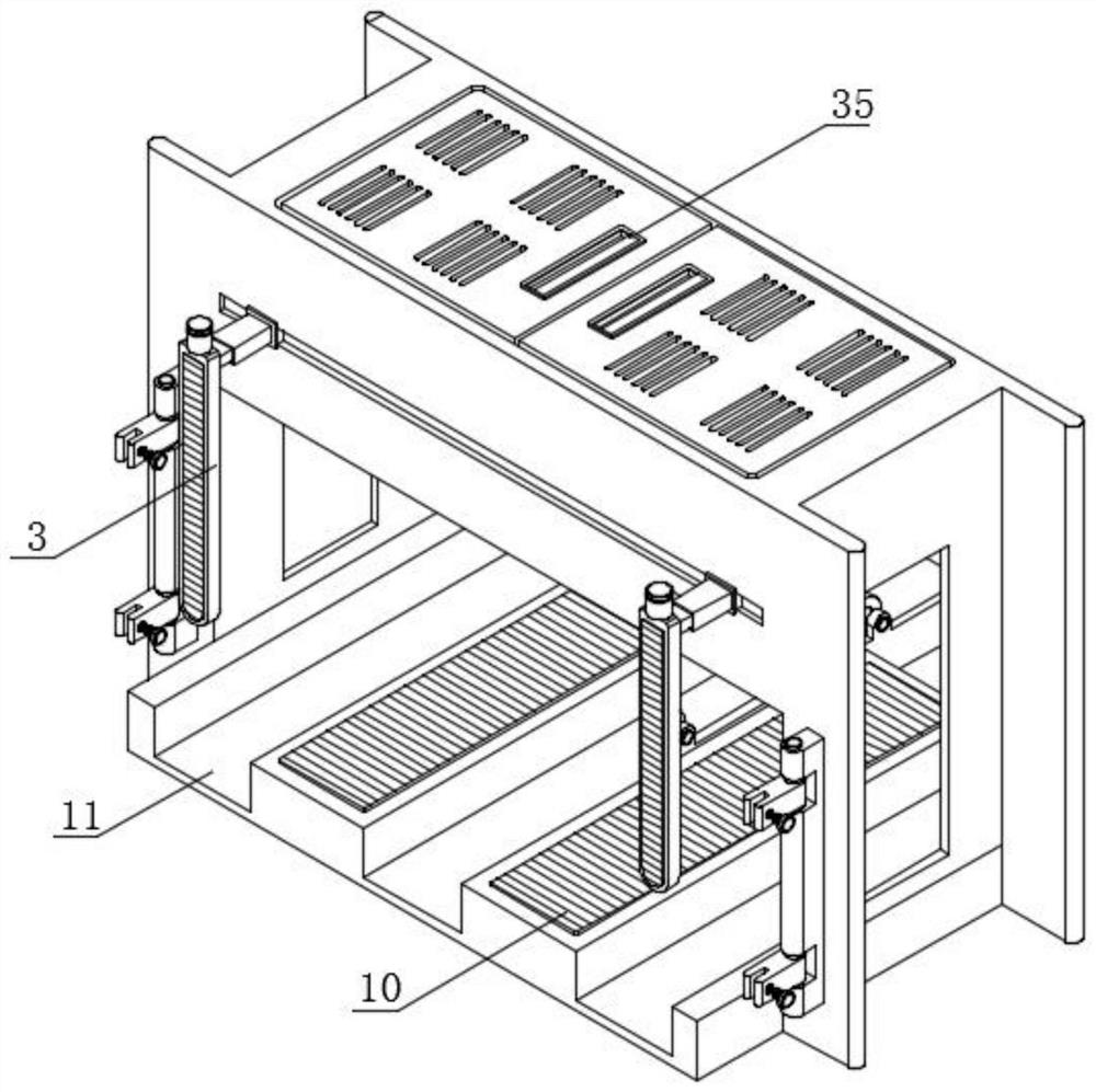 A cold press for the production of technical veneers that facilitates stacking and aligning veneers