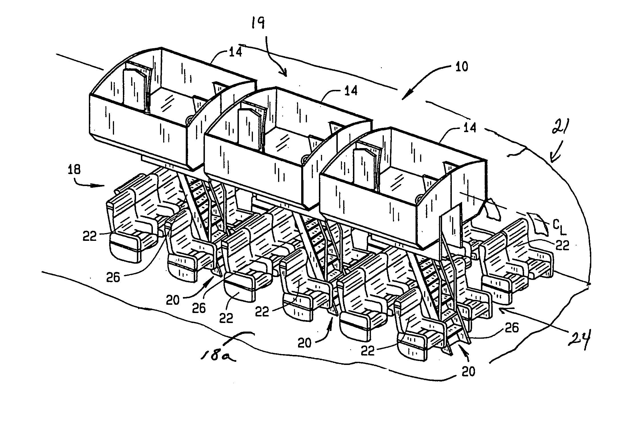 Modular overhead privacy system and method