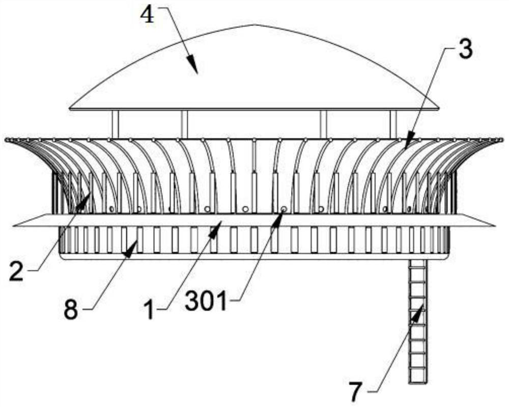 A safety protection and anti-drop device suitable for water conservancy construction sites