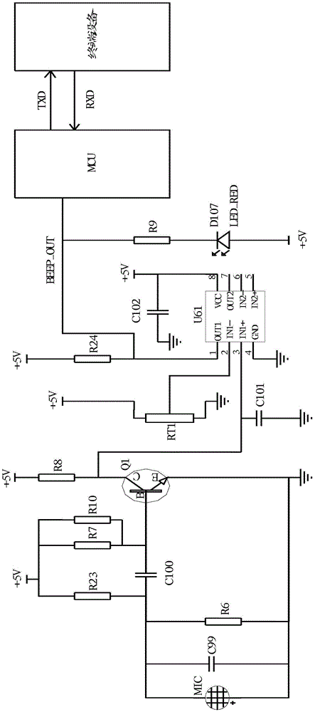 Detection device for buzzer