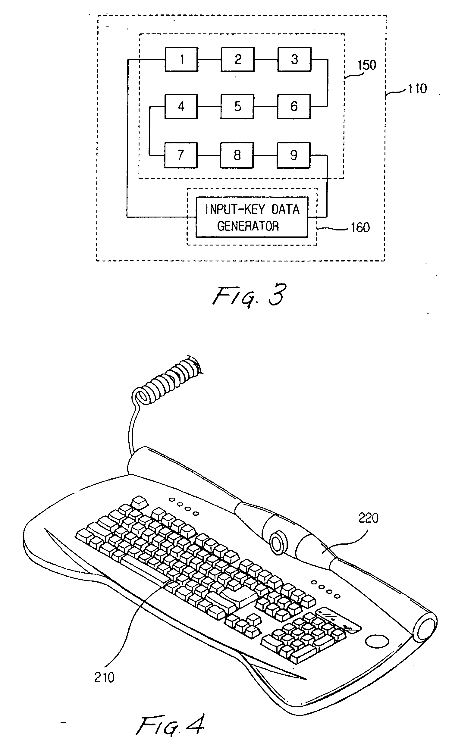 Wired keyboard with built-in web camera