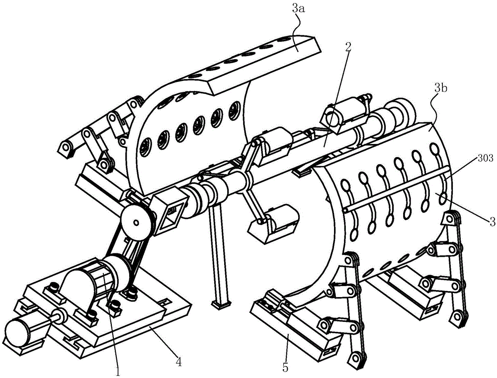 A spray quenching device for multiple parts