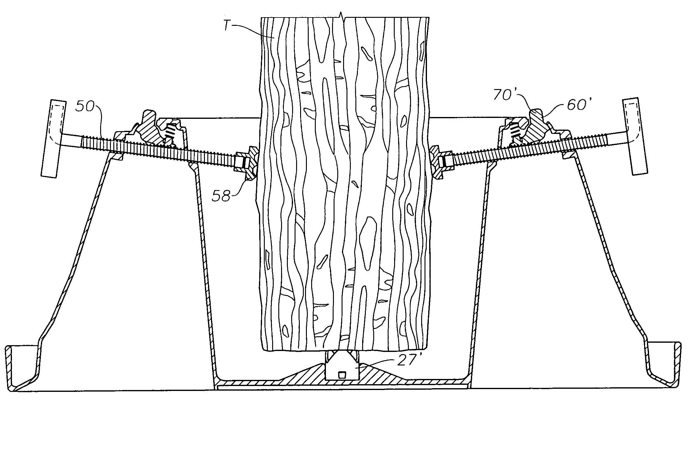 Tree stand with fast-acting screw assembly and method of using same