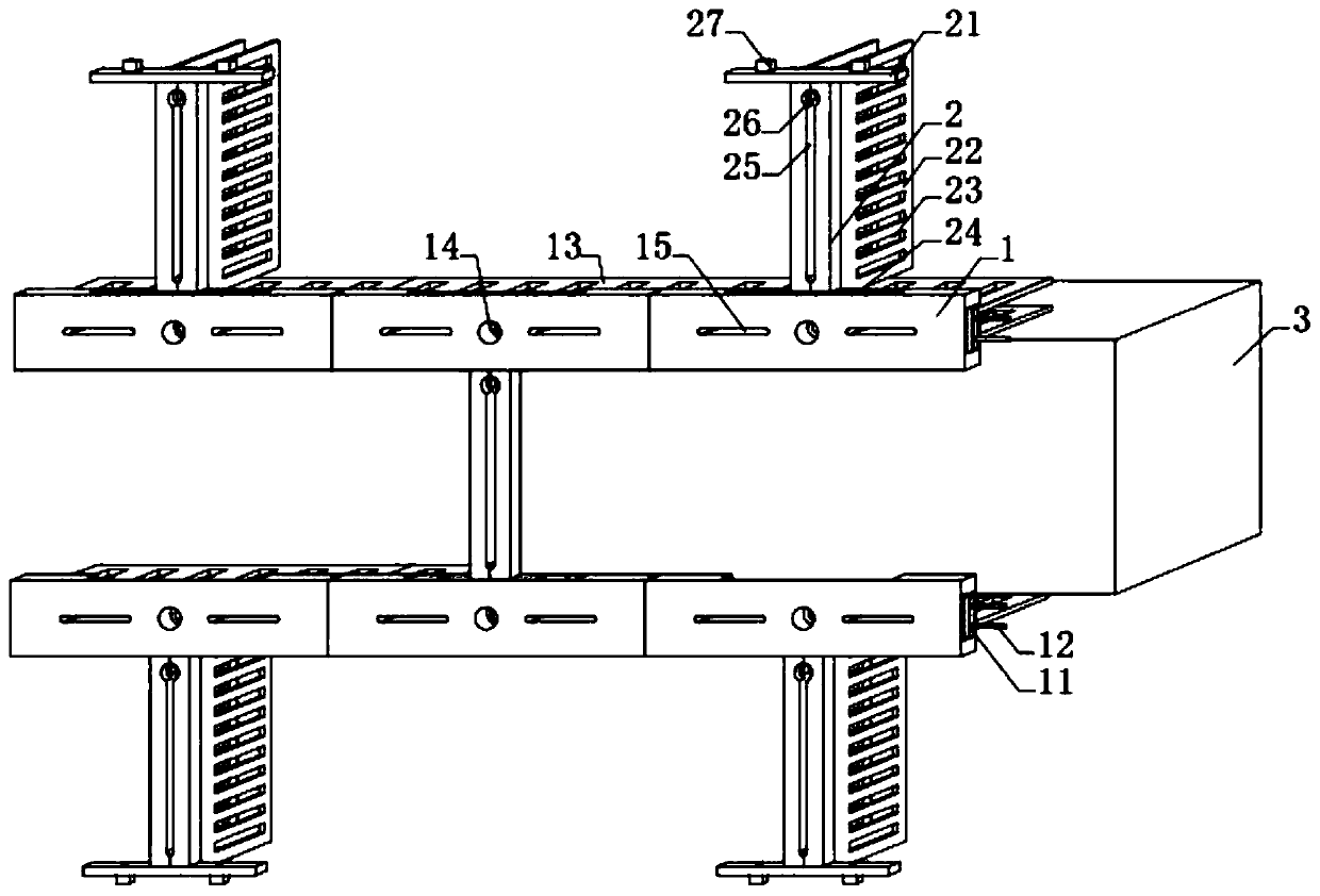 Building block splicing and mounting structure for buildings