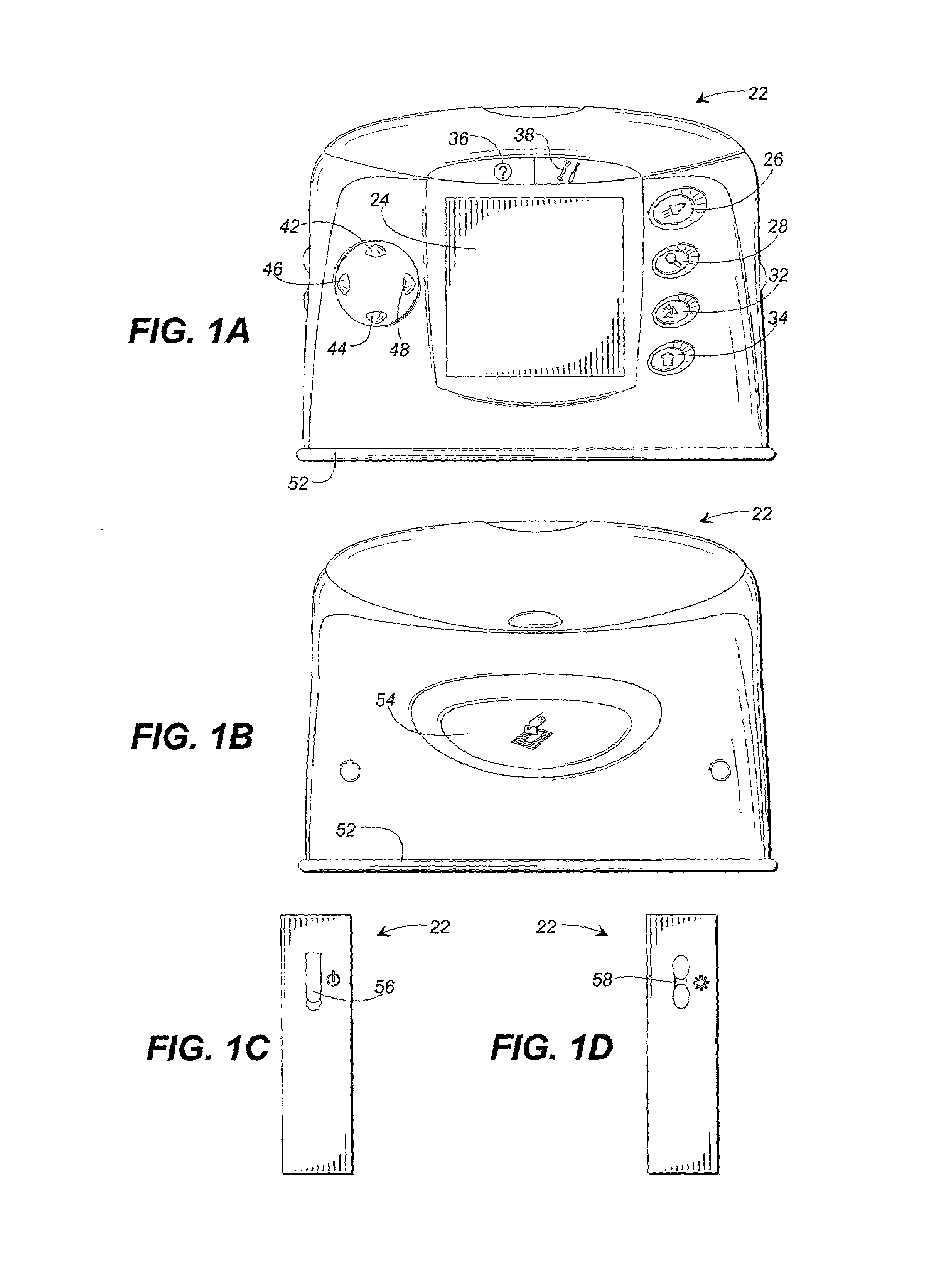 Appliance and method for capturing images having a user error interface