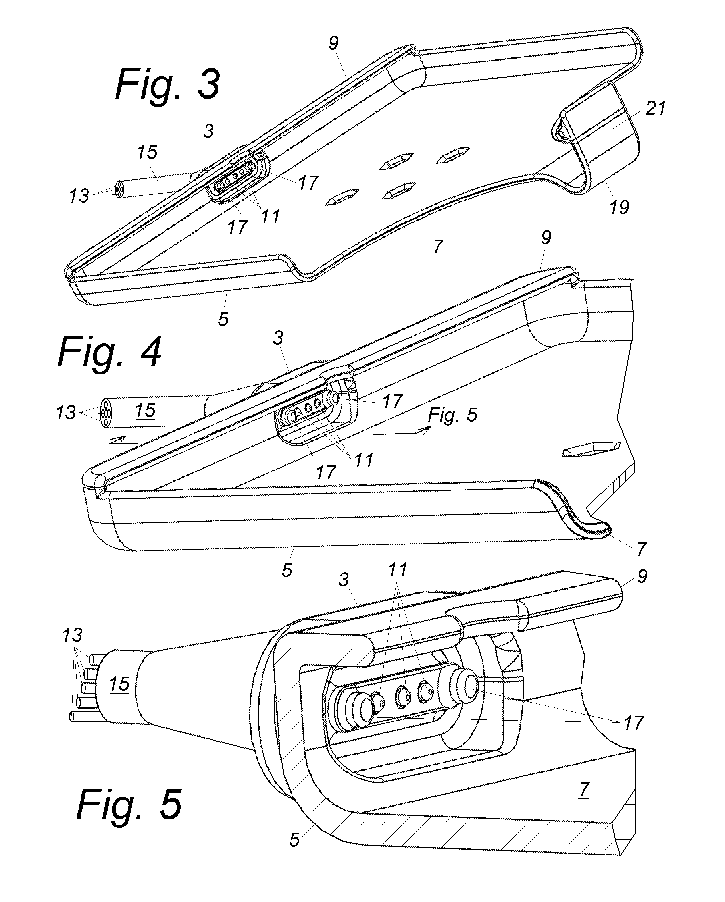 Docking sleeve with electrical adapter