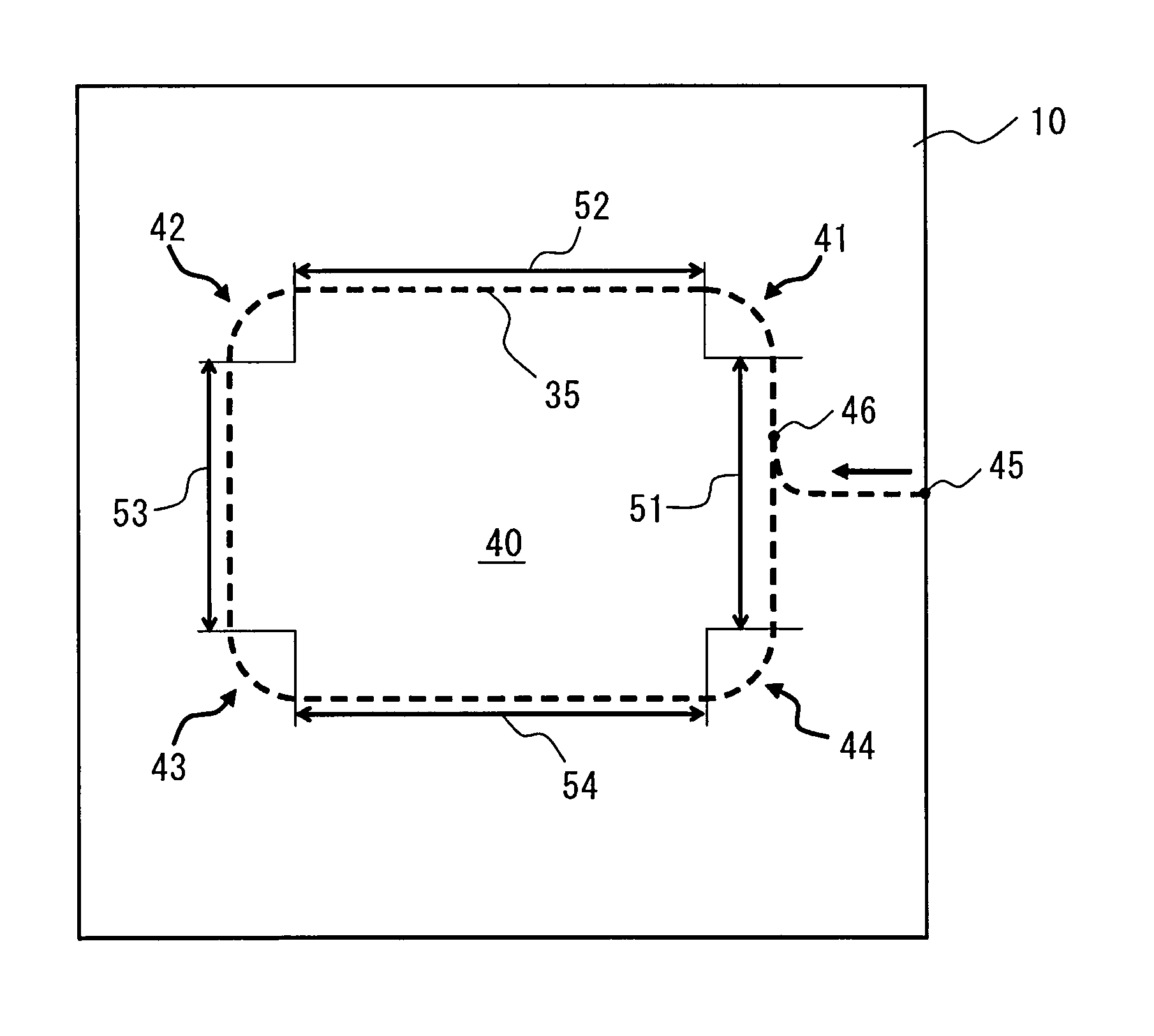 Cutting method for reinforced glass plate and reinforced glass plate cutting device