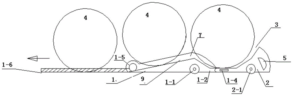 An adjustable wheelbase trailer frame and its working method