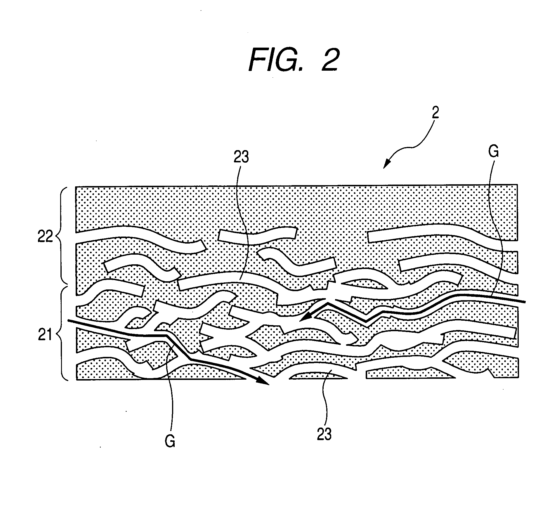 Gas sensor element with increased durability and related manufacturing method