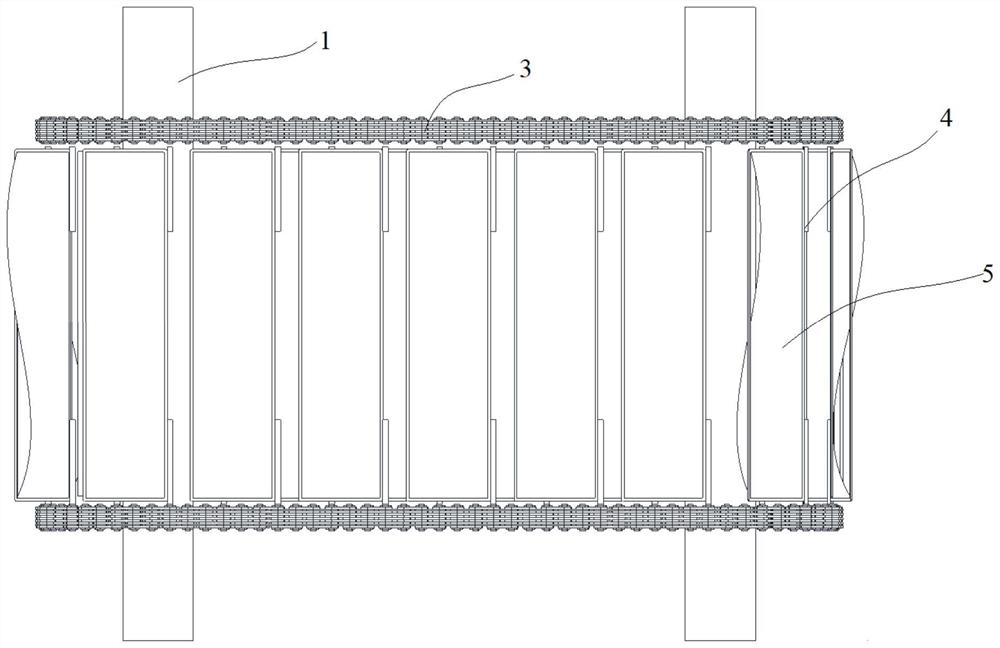 A double-shaft water turbine device with s-shaped blade composite membrane blade