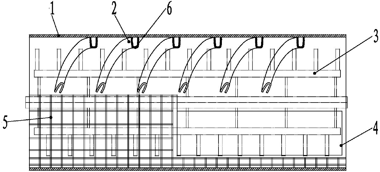 U-type double-sided lysimachia sikokiana flow guide line in threshing chamber of harvester