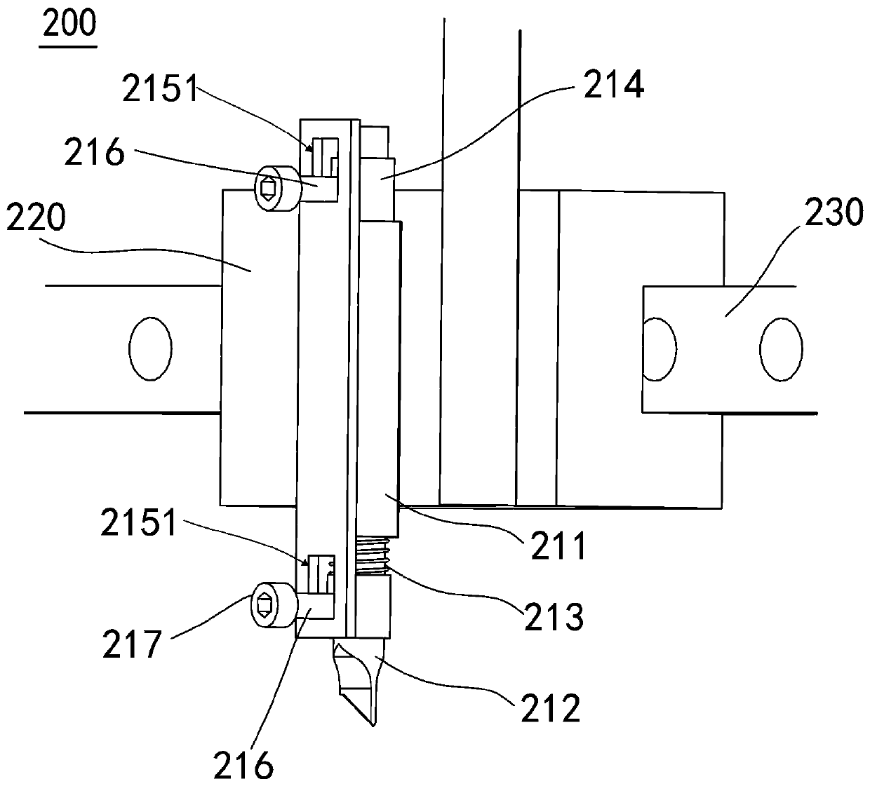 Ink rubber peeling device