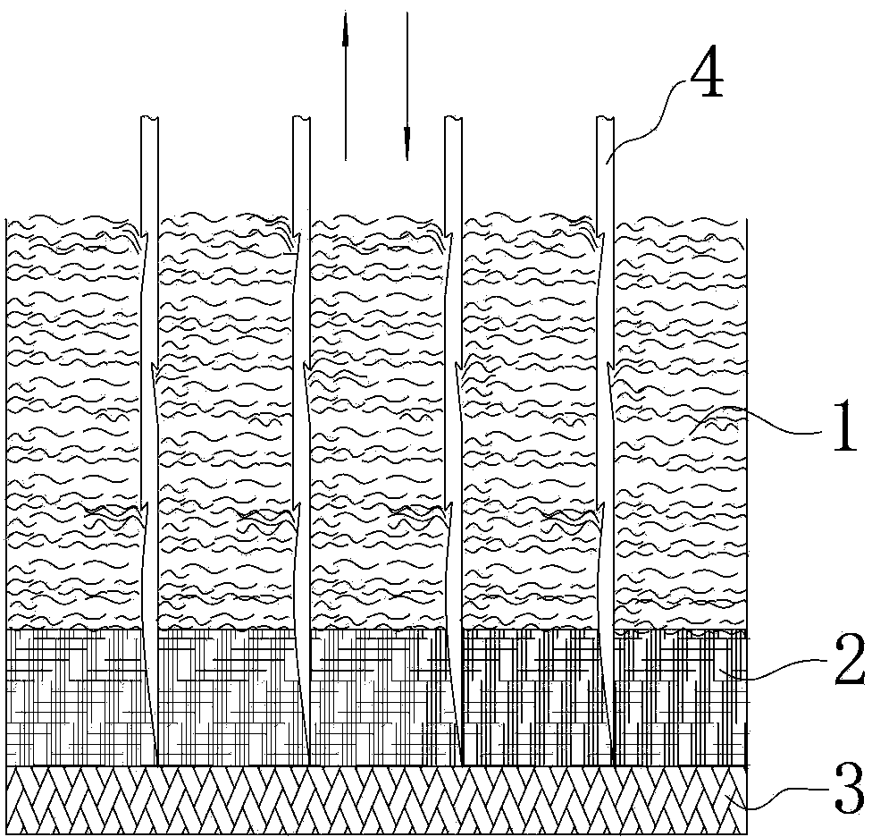 Fabric punched felt complex and preparation method thereof
