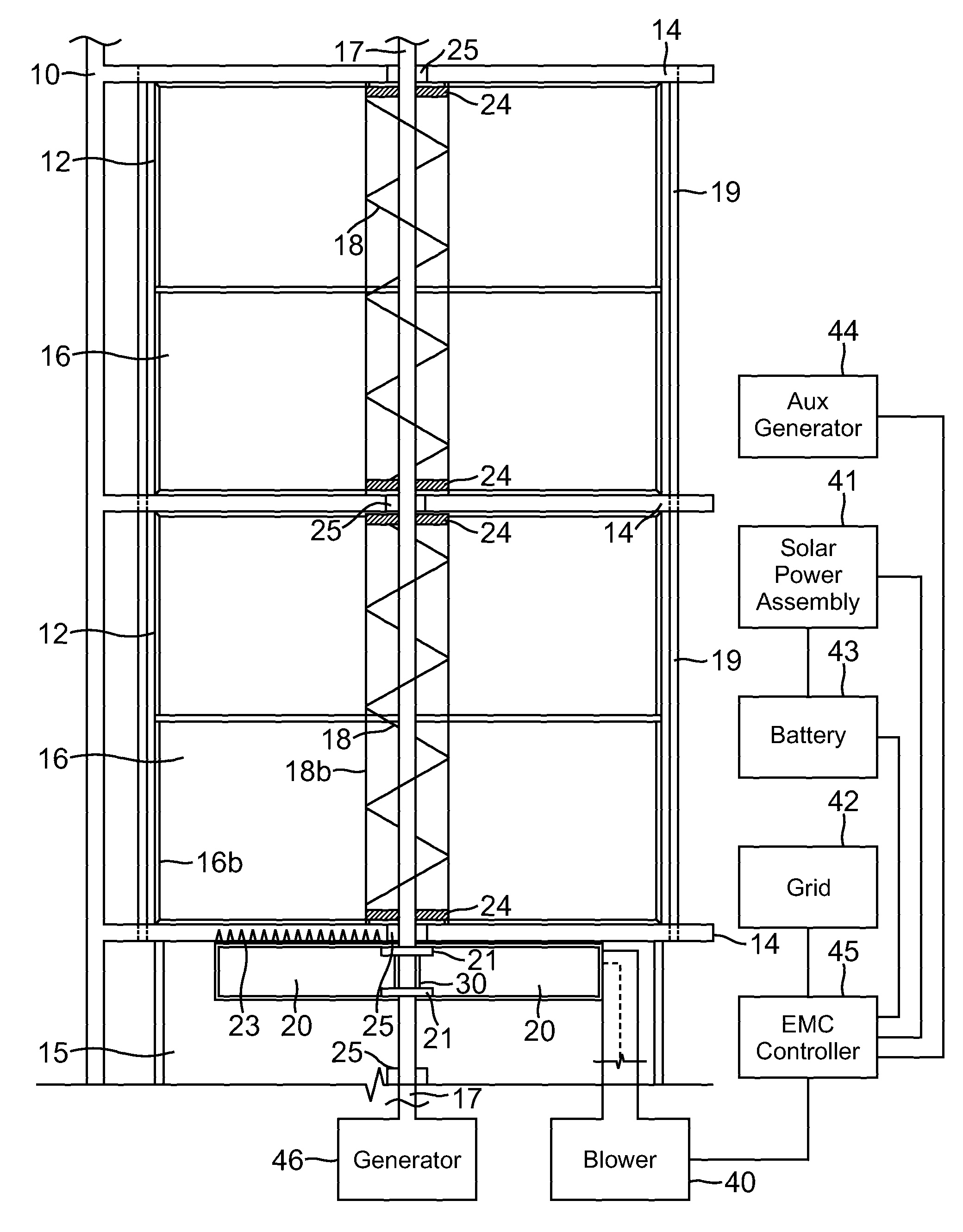 Low wind, vertical axis, dual stage, wind turbine power generator