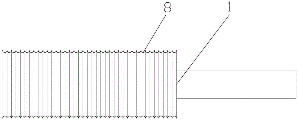 Hard cord double-drum winding rubberizing device and production technology thereof