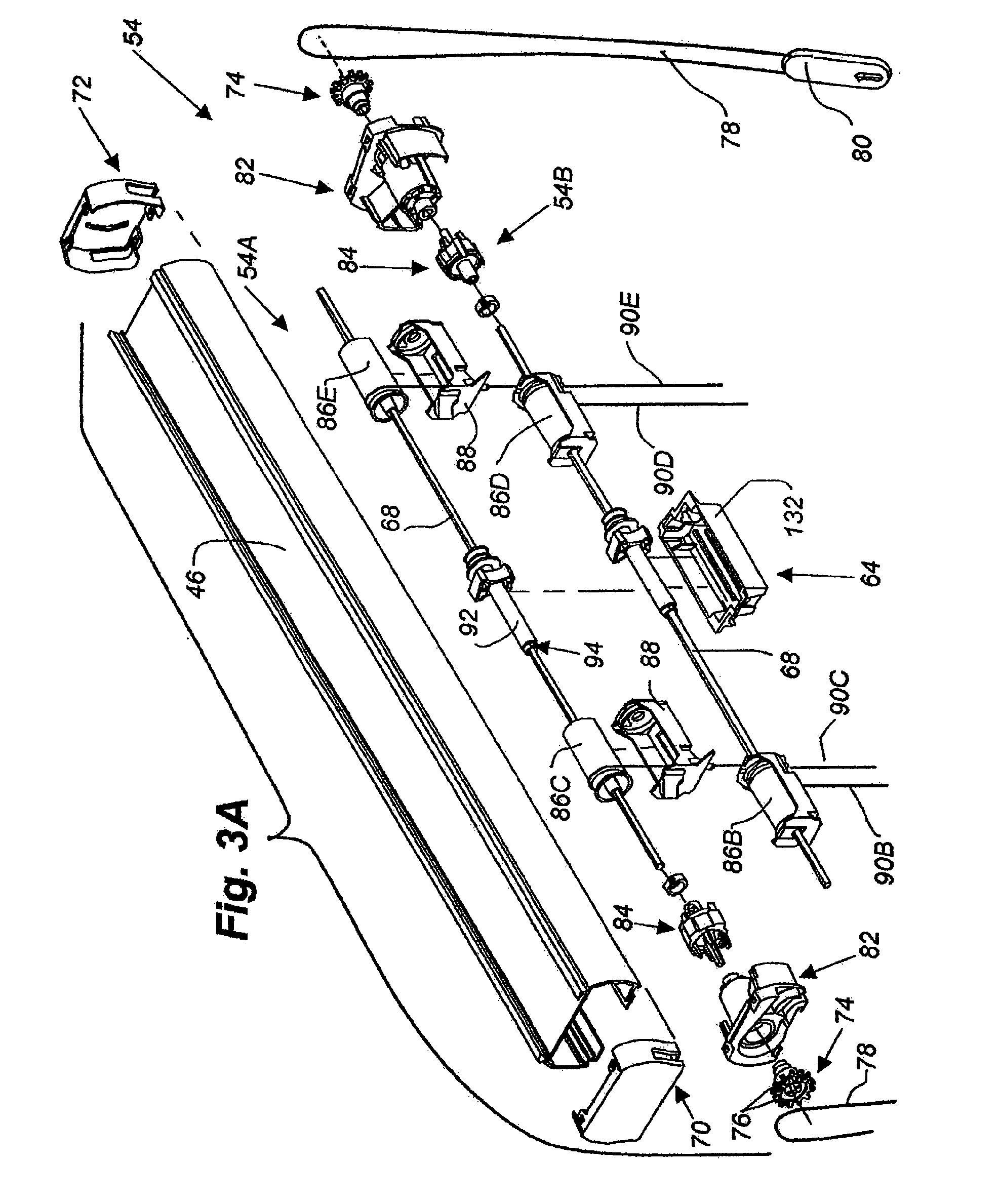 Cord tension control for top down/bottom up covering for architectural openings