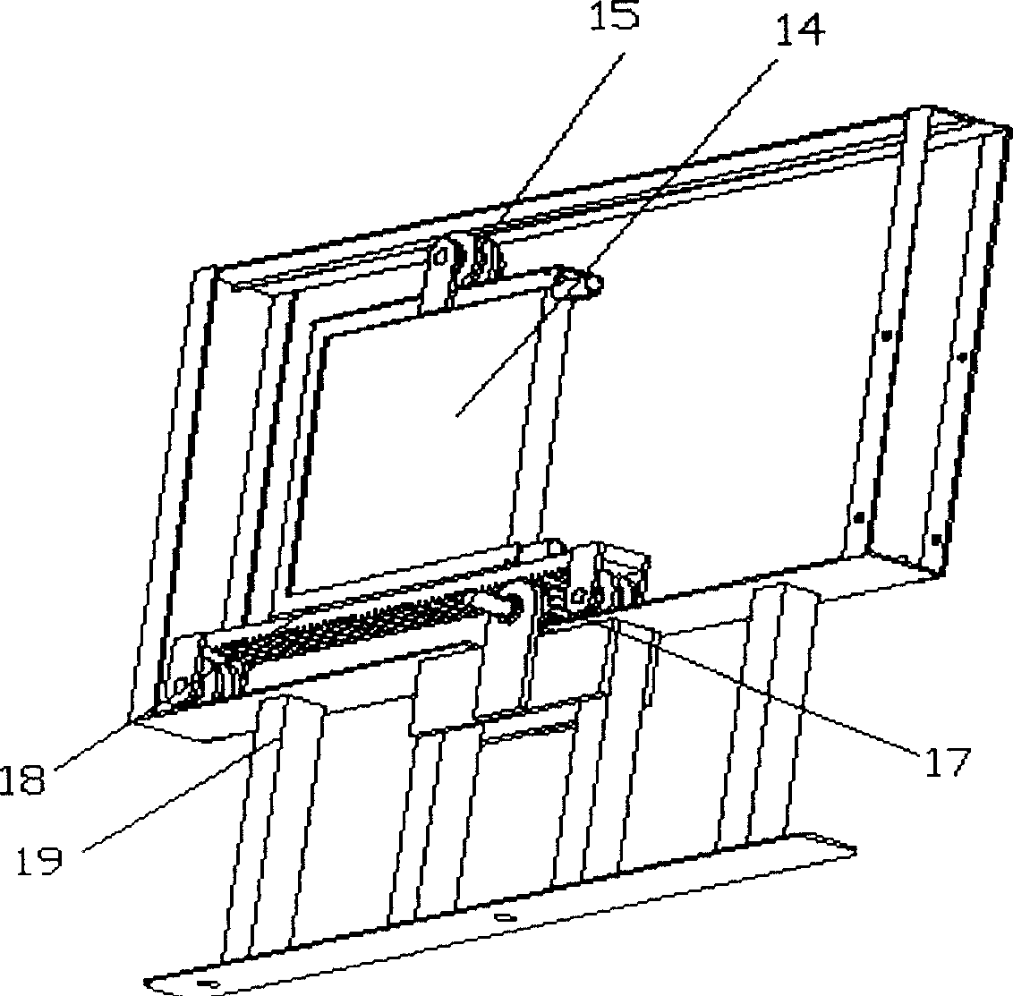 Integration device for testing penetrating quality of anti radiant heat for personal guard equipment of firemen