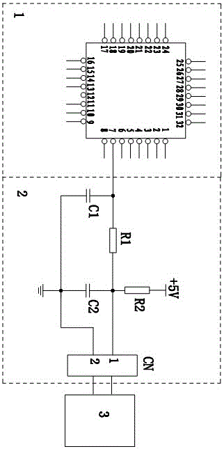 Signal detection circuit and frequency detection method of water diversion valve of dishwasher