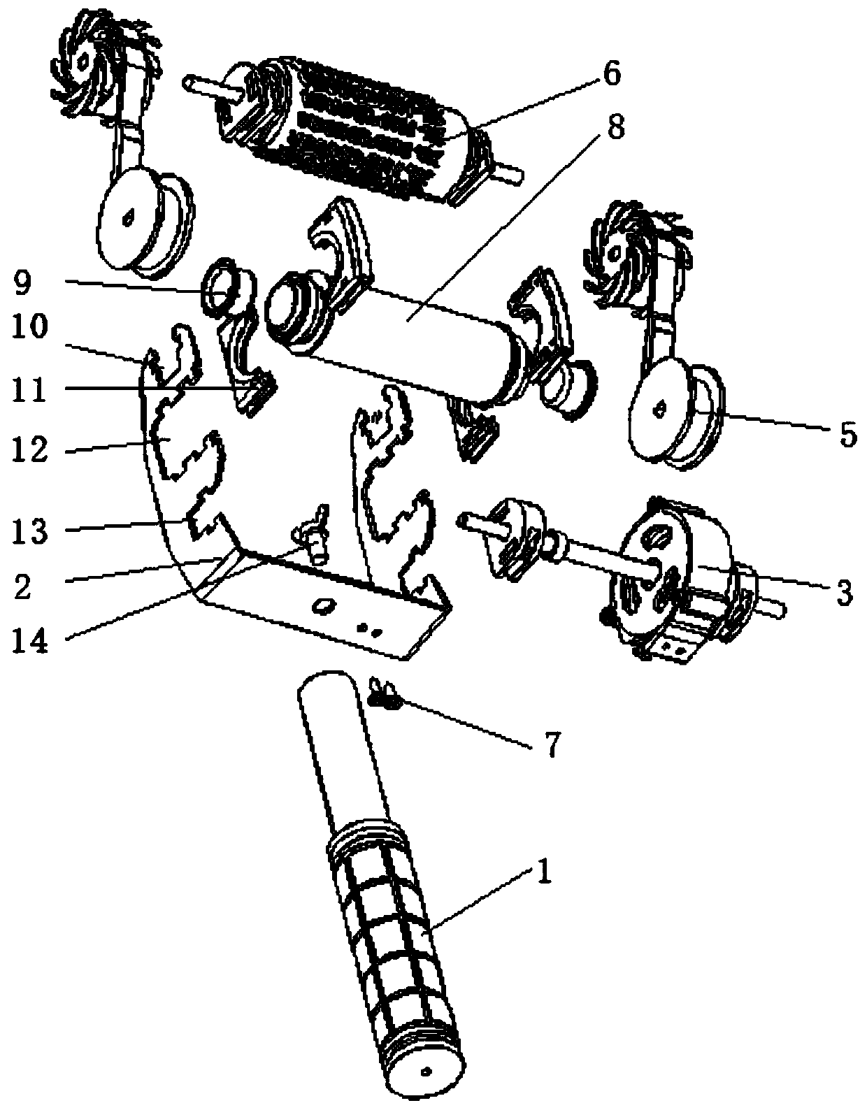 Printing-ink-supplementing bearing type single-time stamp