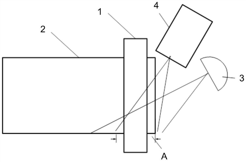 Steel pipe inner surface magnetic powder inspection deep hole fluorescence imaging device and using method thereof