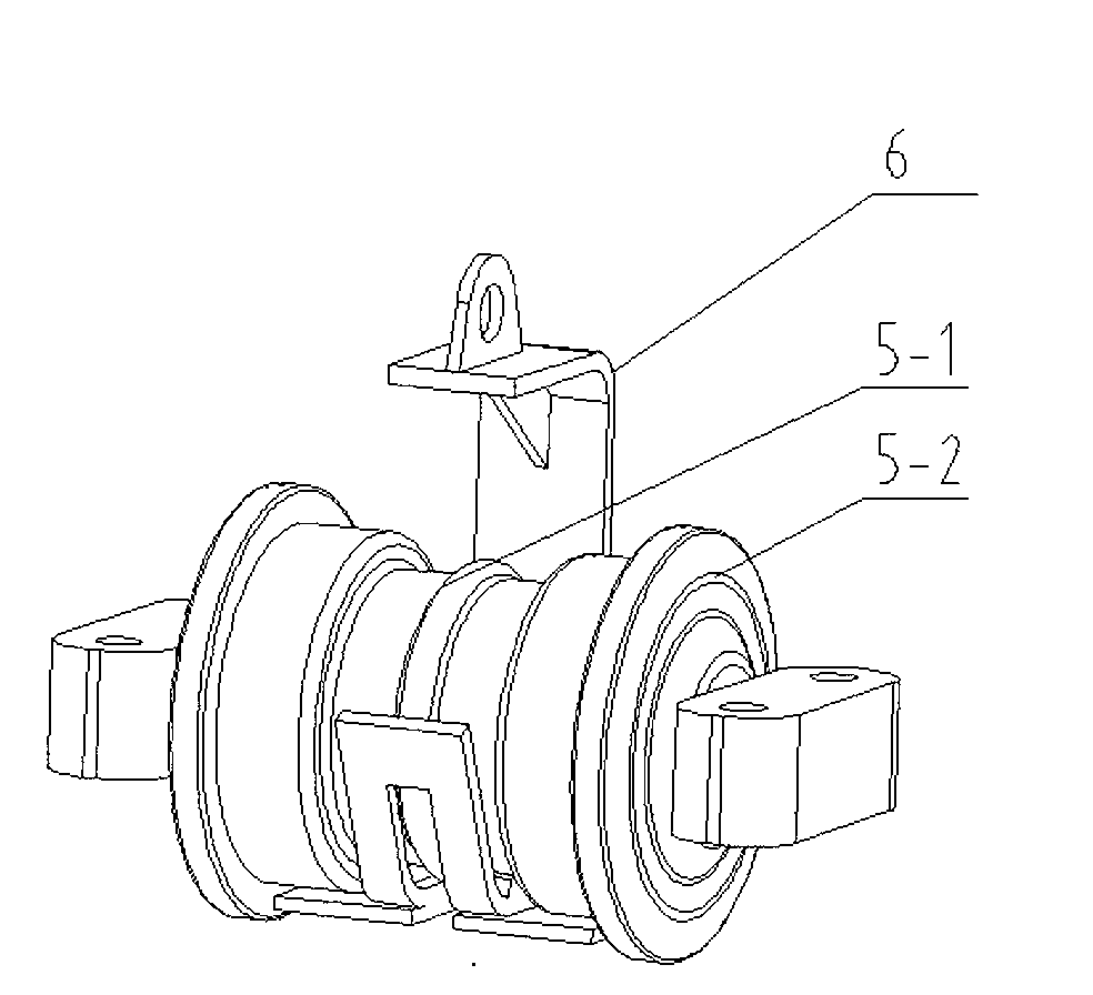 C-shaped lifting appliance and appliance for lifting thrust wheel of excavating machine