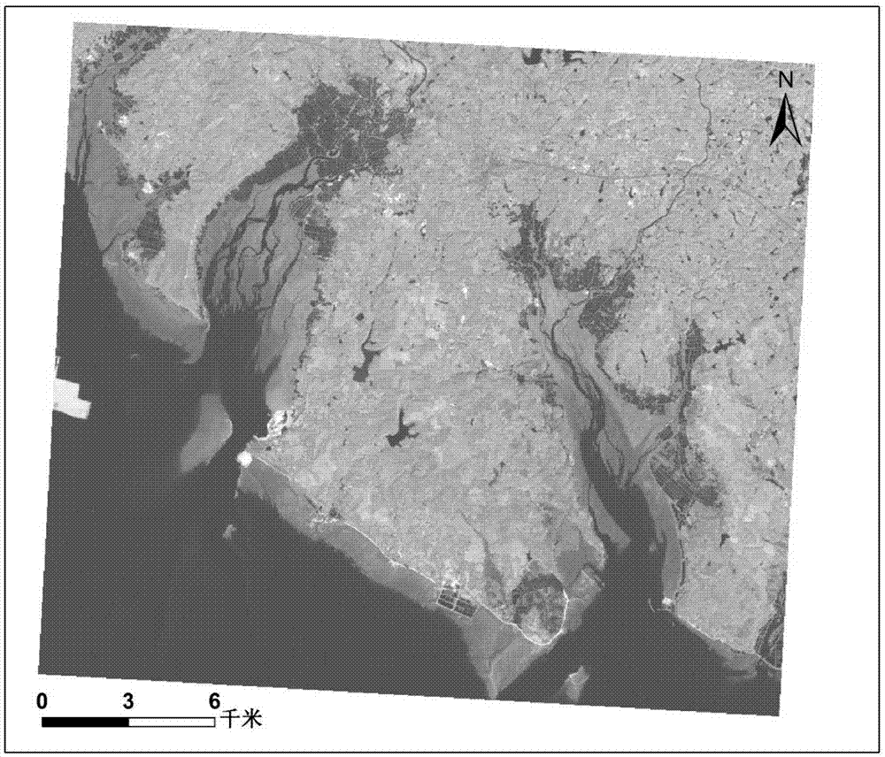 Method of performing coastal wetland drawing for medium-resolution remote sensing image by utilizing object-oriented classification technology