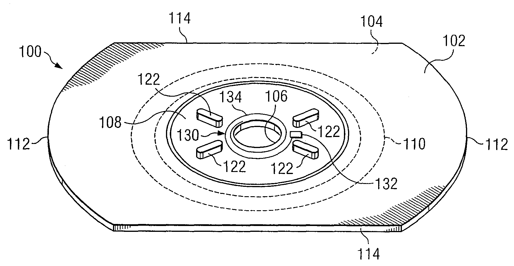 Thin optical disc having remote reading capability