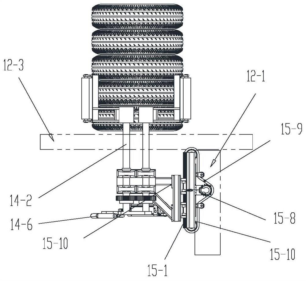 Motorcycle tire final assembly unstacking and conveying method