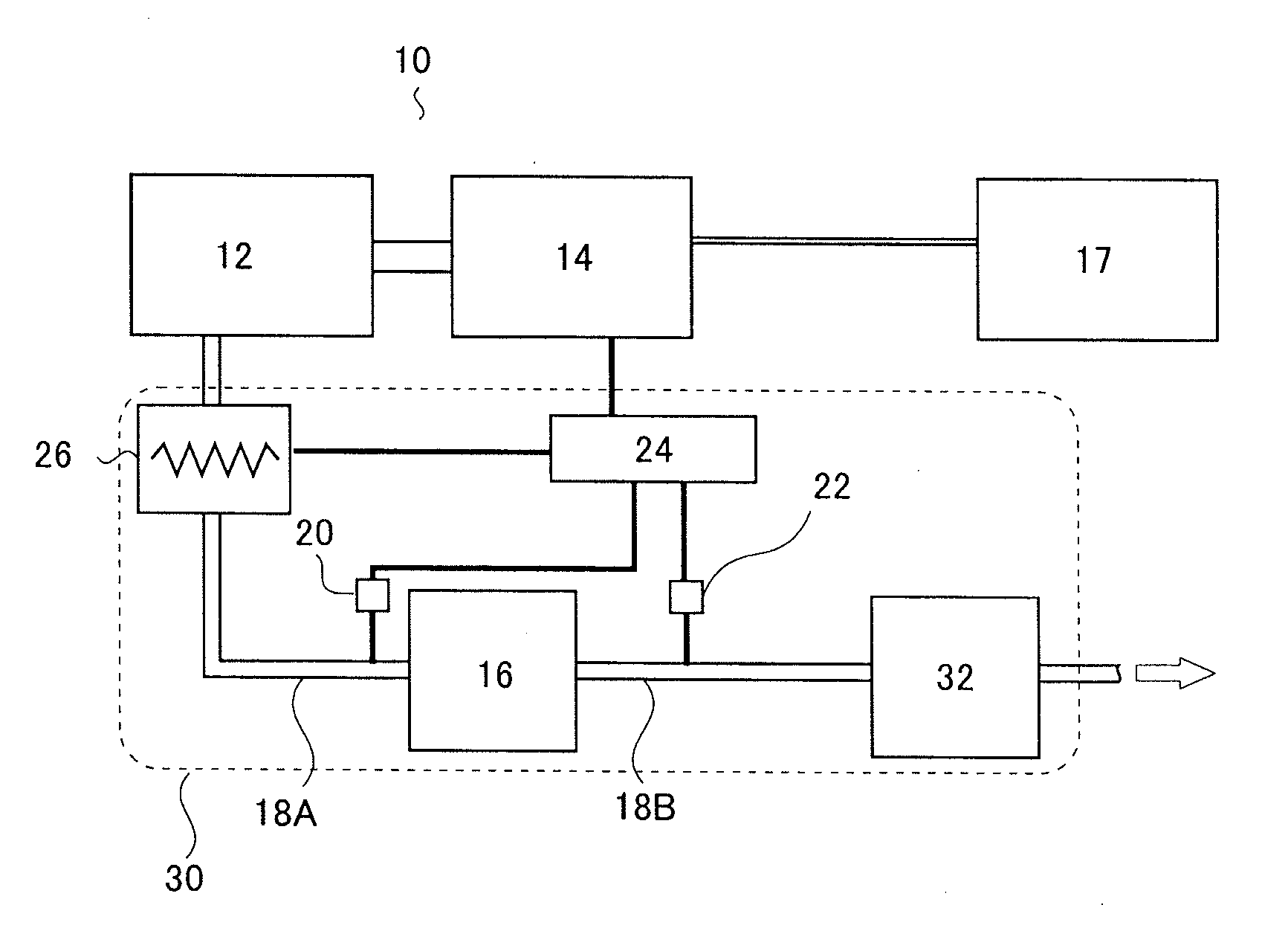 Exhaust gas combustion device and power generator including the same