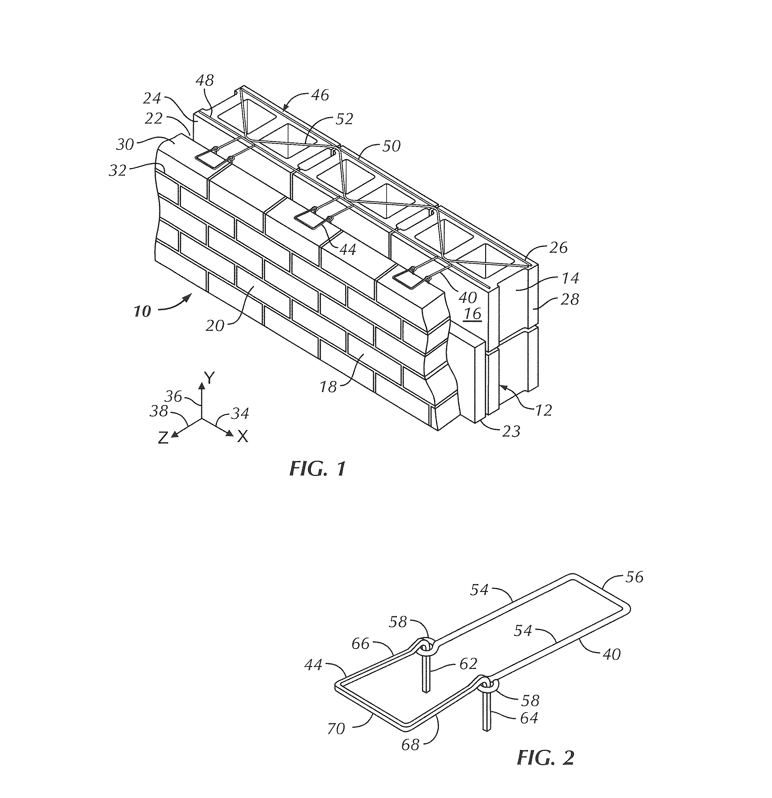 High-Strength Rectangular Wire Veneer Tie and Anchoring Systems Utilizing the Same