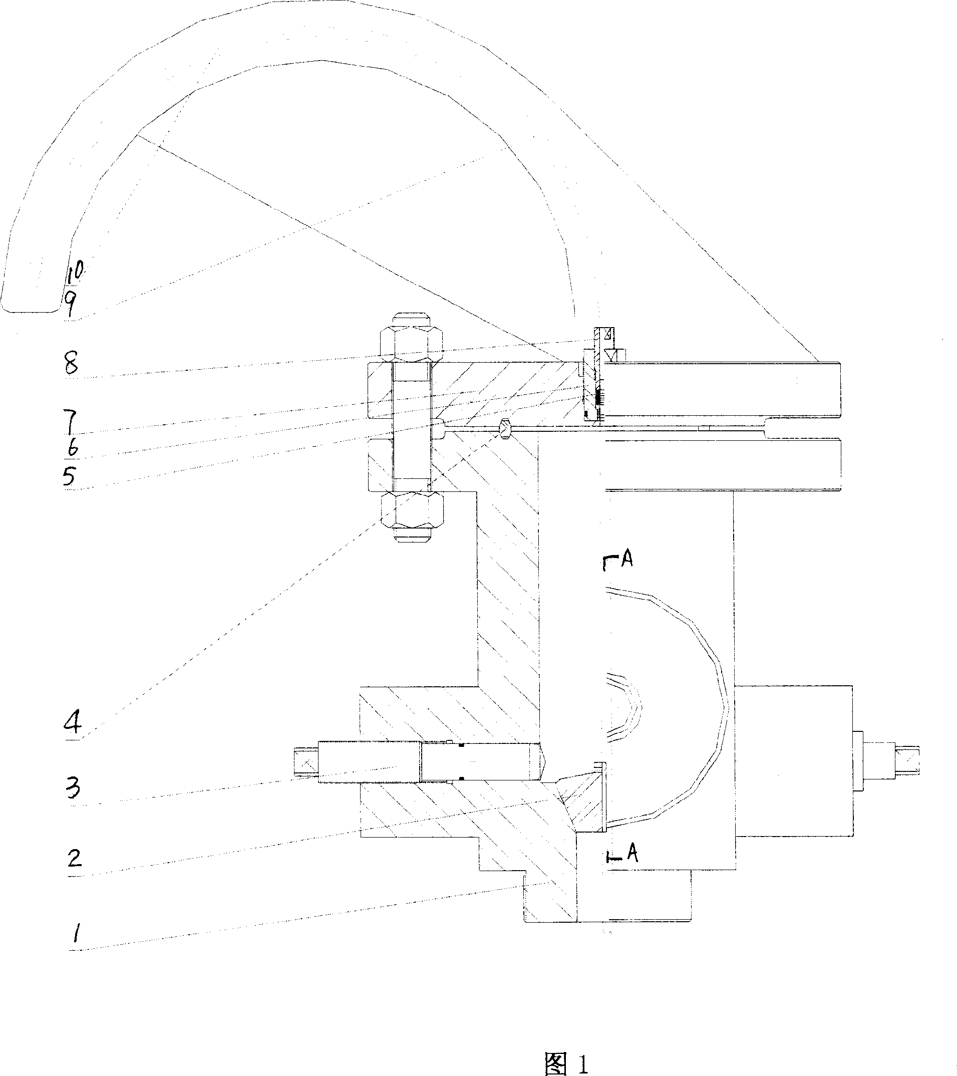 Hanger of minor-diameter pipe subsurface agent and gas pouring device