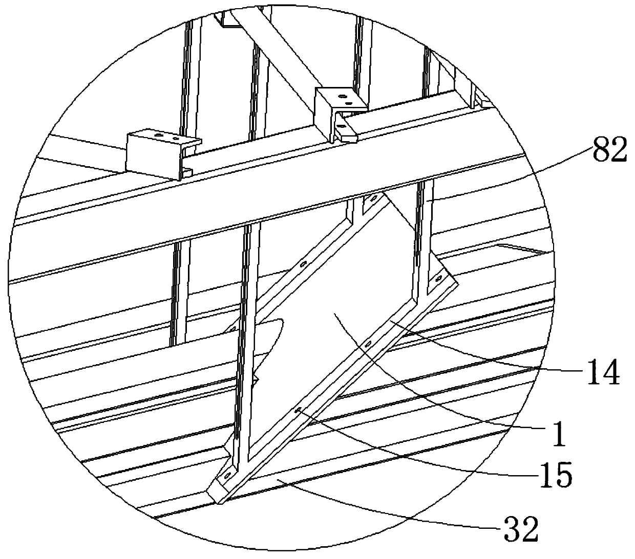 Integrated production line for net covering and coating of line, and production method thereof