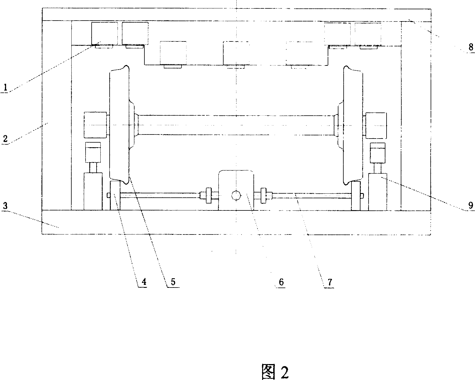 Method and device for measuring stepped driving wheel pair with structural optical sight sensing