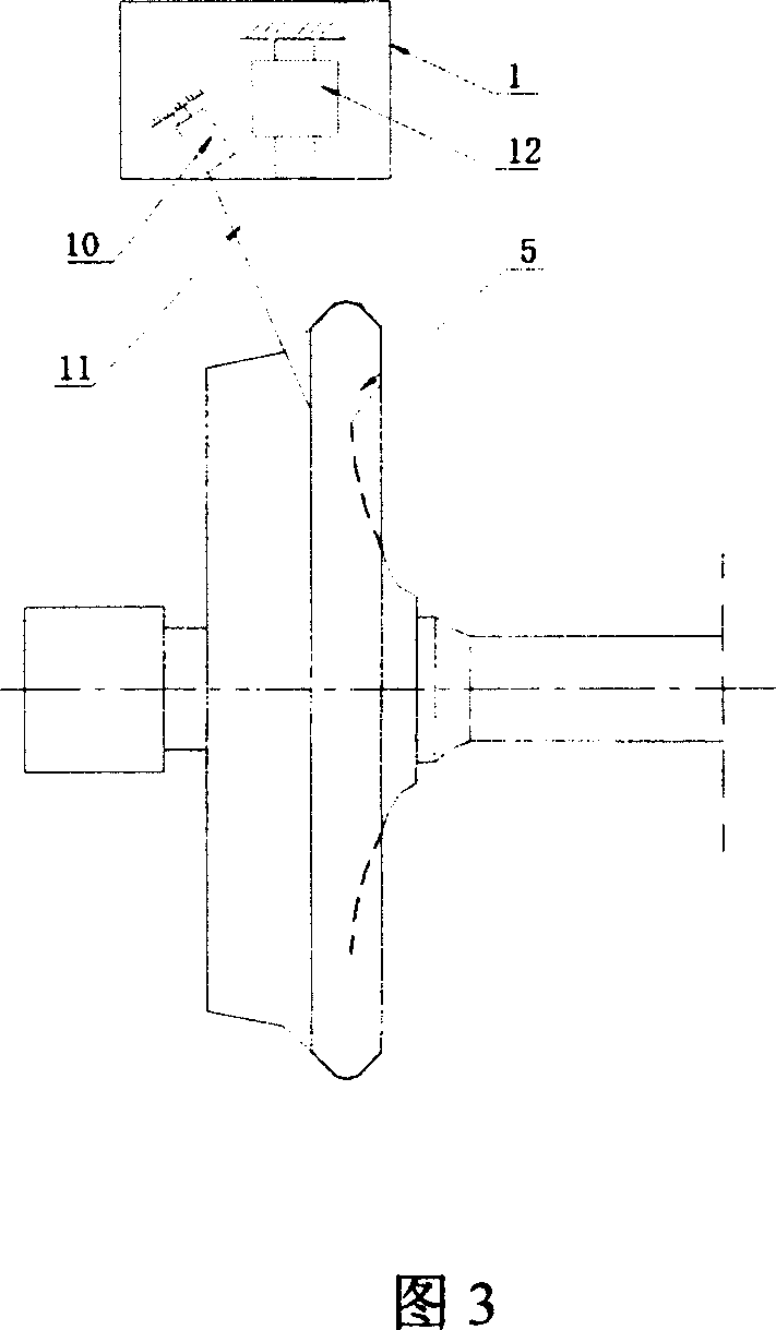 Method and device for measuring stepped driving wheel pair with structural optical sight sensing