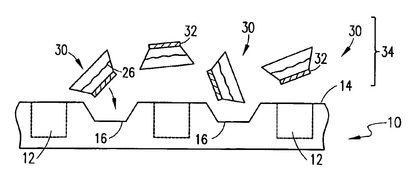 Optical excitation/detection device and method for making same using fluidic self-assembly techniques