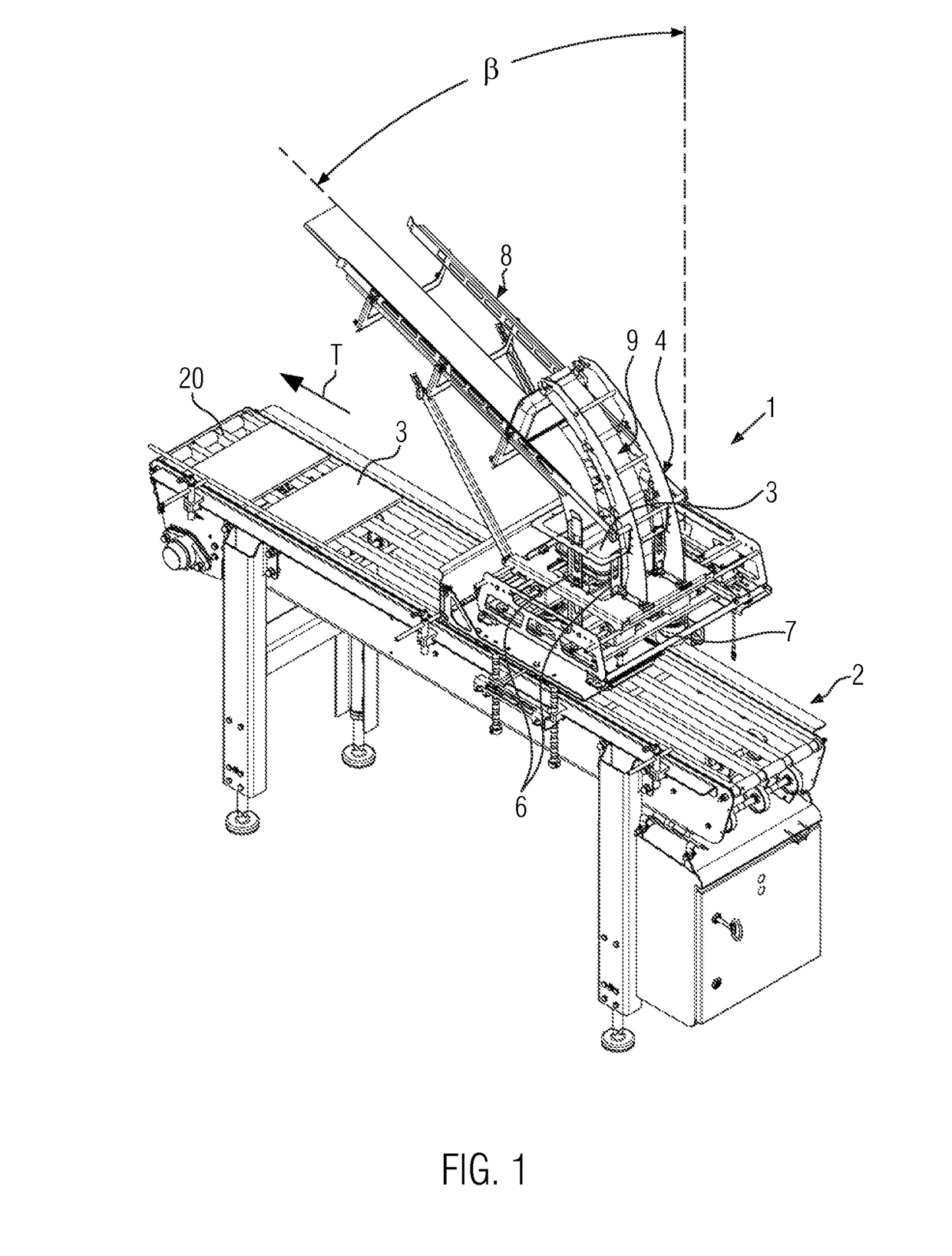 Denester with adjustable inclined magazine