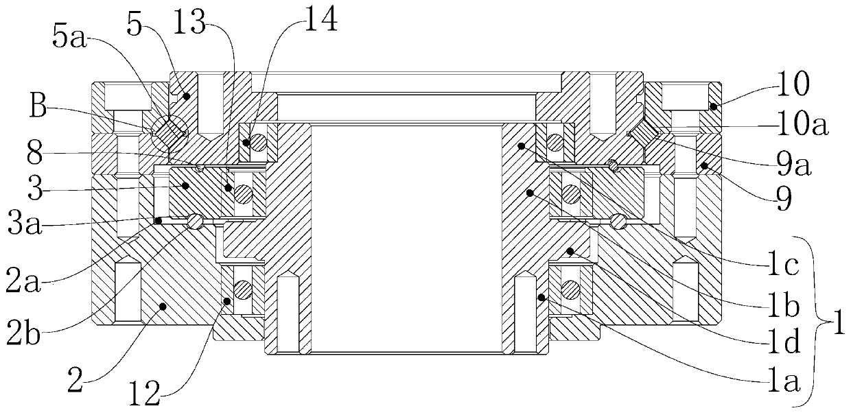 High-durability single-wave-line speed reduction bearing