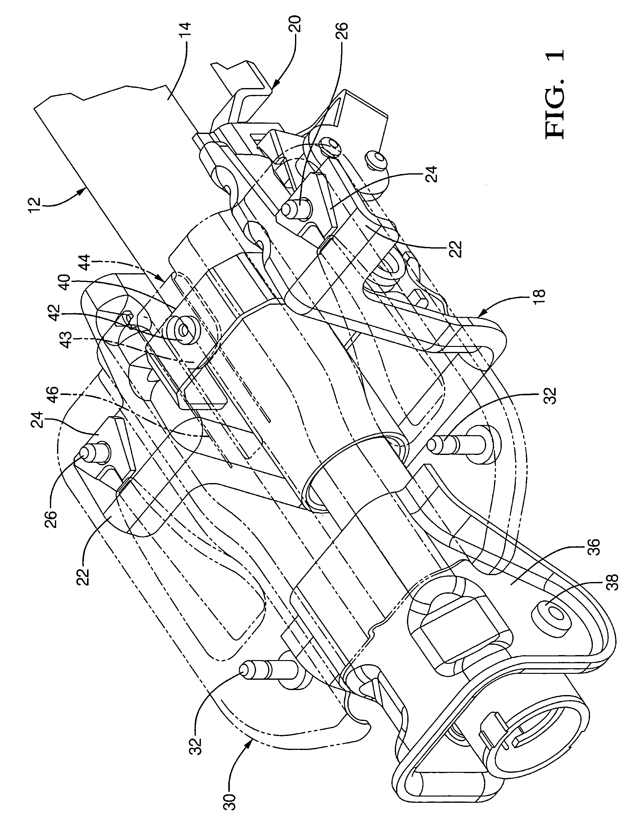 Tuneable energy absorbing mounting structure for steering column