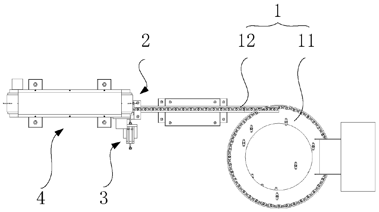 Nut automatic loading and unloading system, nut closing machine and nut closing method