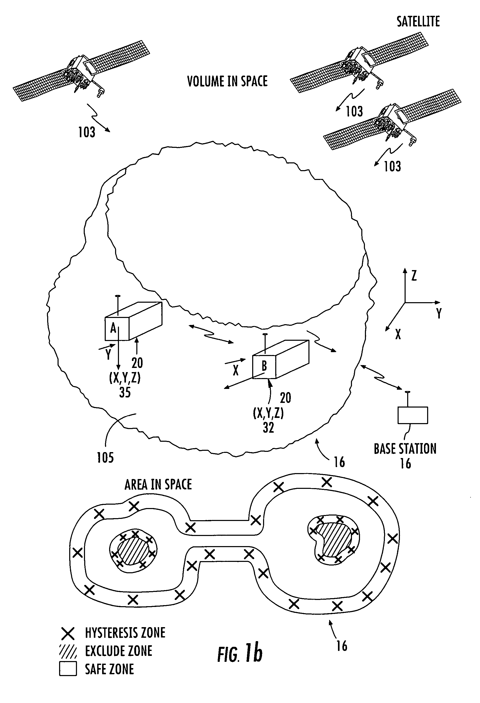 Large area position/proximity correction device with alarms using (D)GPS technology