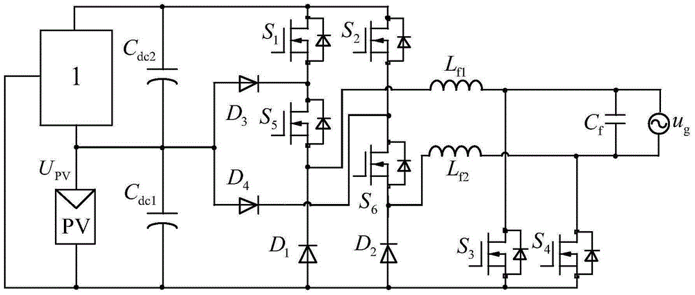 Two-stage non-isolated full-bridge grid-connected inverter