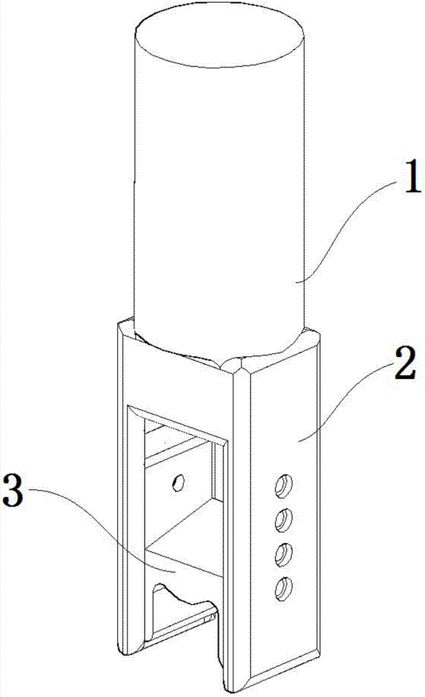 Seedling pushing rod head structure device for overflowing farmland rice transplanter